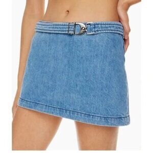 EB denim Wrap Mini Skirt in Daphne Size XXL XX-Large NWT